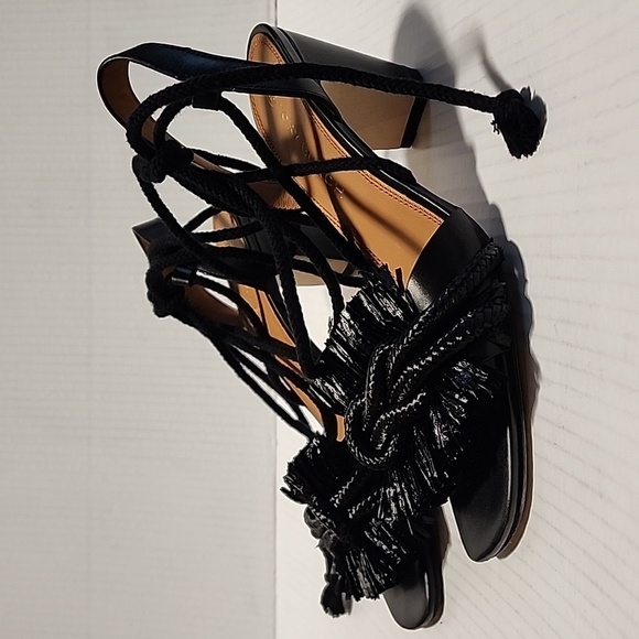 Tory Burch Rope Block Heel Sandals - Picture 1 of 13